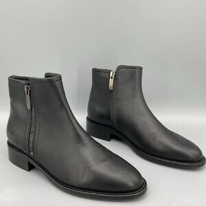 NEW Aquatalia Women’s Geanna Leather Booties Black Size 5M